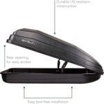 SportRack Vista XL Rear Opening Cargo Box,Black - Image 4