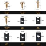 GOOACC 170Pcs Car U-Clip and Screw Assortment Kit 9 Different Sizes Automotive U Nut and Screw Clip Replacement Parts for Dash Door Panel Interior - Image 3