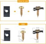 GOOACC 170Pcs Car U-Clip and Screw Assortment Kit 9 Different Sizes Automotive U Nut and Screw Clip Replacement Parts for Dash Door Panel Interior - Image 5