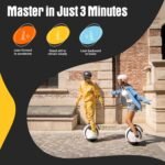 INMOTION E20 Electric Unicycle Hoverboard for Beginners – 14" Wheel, 500W Motor, 10Mile Range, 12.5mph, UL2272 Certified – Lightweight & Safe Self-Balancing Scooter - Image 3