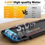 Walking Pad Treadmill with Desk Workstation, 3.0HP Under Desk Treadmills with 8% Incline Handle Bar, Foldable Portable Treadmill for Home Office, 300lbs Capacity, Remote Control, APP - Image 6
