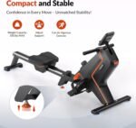 Magnetic Rowing Machines for Home (R05), Water Rowing (R10), 16 Levels of Quiet Resistance Foldable Compact Rowing Machine 350 LB Weight Capacity with Bluetooth, App Supported, Tablet Holder - Image 4