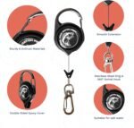 HOOK-EZE Fly Fishing Zinger Retractor for Anglers Vest, Pack of 3 - Fishing Gear and Equipment for Nippers, Forceps, Fly Float Ant, Belt Loops & Backpack - Image 4