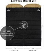 TETON Sports Deer Hunter -35F and 0F Degree Sleeping Bag. Warm and Comfortable Camping Sleeping Bags, Teton Tough Canvas Shell for Camping, Hunting, and Cold Weather - Image 3