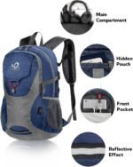 WATERFLY Lightweight Packable Hiking Backpack: 30L Foldable Travel Daypack Ultralight Camping Day Pack for Woman Man - Image 4