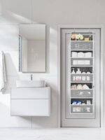 JARLINK Over The Door Organizer Storage, 5 Shelf Hanging Door Organizer with 5 Large Capacity Pockets, Anti Tilt 44 lb Load Behind Door Storage for Bedroom, Bathroom, Pantry, Nursery, (Grey) - Image 3