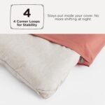 Bedsure Queen Comforter Set - Beige Comforter Queen Size, Soft Bedding for All Seasons, Cationic Dyed Bedding Set, 3 Pieces, 1 Comforter (90"x90") and 2 Pillow Shams (20"x26"+2") - Image 5