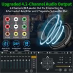 [QLED Screen Upgrade] 7" Double Din Car Stereo with Dash Cam, Wireless Apple CarPlay and Android Auto, Bluetooth 5.3, 240W 4.2-Channel Audio Output, MirrorLink, Backup Camera, AM/FM Car Radio - Image 5