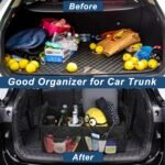 Deosk Car Trunk Organizer for SUV, Car Organizers and Storage with 6 Pocket, Car Accessories for Women/Men 50LWaterproof Polyester Trunk Organizer, Black - Image 6