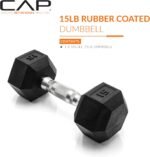 CAP Barbell Coated Hex Dumbbell Weight | Multiple Options - Image 3