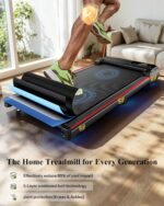 4.0/6.5/7.8MPH Walking Pad Treadmill with 12% Incline, Running Machine for Home, Under Desk Treadmill 300LBS Capacity, Portable Treadmills for Home, Office, Small Space - Image 5