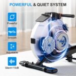 Rowing Machine, Magnetic Rowing Machines for Home with 300lb Weight Capacity, 32-Levels Quiet Adjustable Resistance, Compact Rower Machine with Tablet Holder, Bluetooth&App Compatible - Image 4