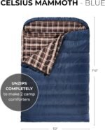 Teton Mammoth Queen Size Double Sleeping Bag- A Warm Bag The Whole Family can Enjoy – Great for Camping, Hunting and Base Camp. Compression Sack Included - Image 3