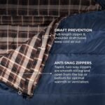 Teton Mammoth Queen Size Double Sleeping Bag- A Warm Bag The Whole Family can Enjoy – Great for Camping, Hunting and Base Camp. Compression Sack Included - Image 6