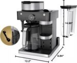 Ninja CFN601 Espresso & Coffee Barista System, Single-Serve Coffee & Compatible with Nespresso Capsule, 12-Cup Carafe, Built-in Frother, Cappuccino & Latte Maker, Black & Stainless Steel (Renewed) - Image 7