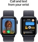 Apple Watch SE (2nd Gen) [GPS 40mm] Smartwatch with Midnight Aluminum Case with Ink Sport Loop One Size. Fitness and Sleep Trackers, Crash Detection, Heart Rate Monitor, Carbon Neutral - Image 4