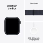 Apple Watch SE (2nd Gen) [GPS 40mm] Smartwatch with Midnight Aluminum Case with Ink Sport Loop One Size. Fitness and Sleep Trackers, Crash Detection, Heart Rate Monitor, Carbon Neutral - Image 5