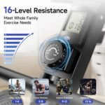 Rowing Machines for Home, Magnetic Row Machine Foldable, 16 Levels Quiet Resistance Rowing Machine with Dual Slide Rail, Folding Indoor Rowers Compact with Max 350lb Weight Capacity - Image 3