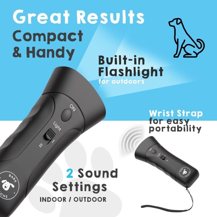2023 Ultrasonic Dog Bark Deterrent & Behavior Corrector - Stop Barking, Jumping, Aggression Without Yelling - Just Point & Press! Backed by Kevin Harrington from Shark Tank - Image 6