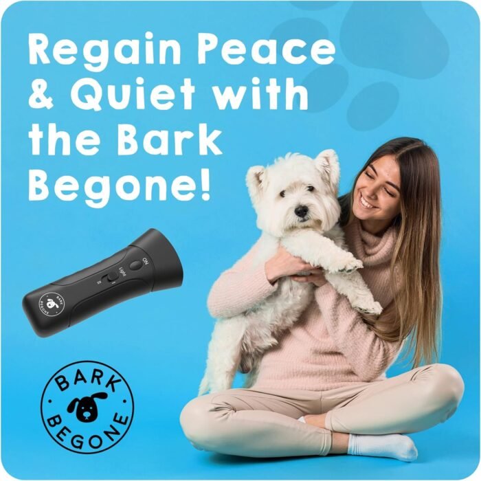 2023 Ultrasonic Dog Bark Deterrent & Behavior Corrector - Stop Barking, Jumping, Aggression Without Yelling - Just Point & Press! Backed by Kevin Harrington from Shark Tank - Image 7