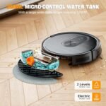 XIEBro Robot Vacuum and Mop Combo, 2 in 1 Robotic Vacuums Cleaner with 3200Pa Max Suction, App/Wi-Fi/Voice, Robot Vacuum with Schedule, Self-Charging, Slim, for Pet Hair, Hard Floor, Carpet - Image 3