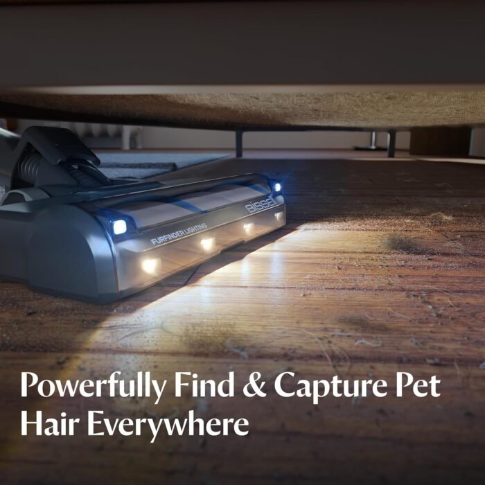 BISSELL PowerClean FurFinder 200W Self-Standing Cordless Vacuum w/Tangle Free Brush Roll, Strong Suction, Removeable Battery, Wall Mount, Upholstery Tool & Bright Headlights - Image 3