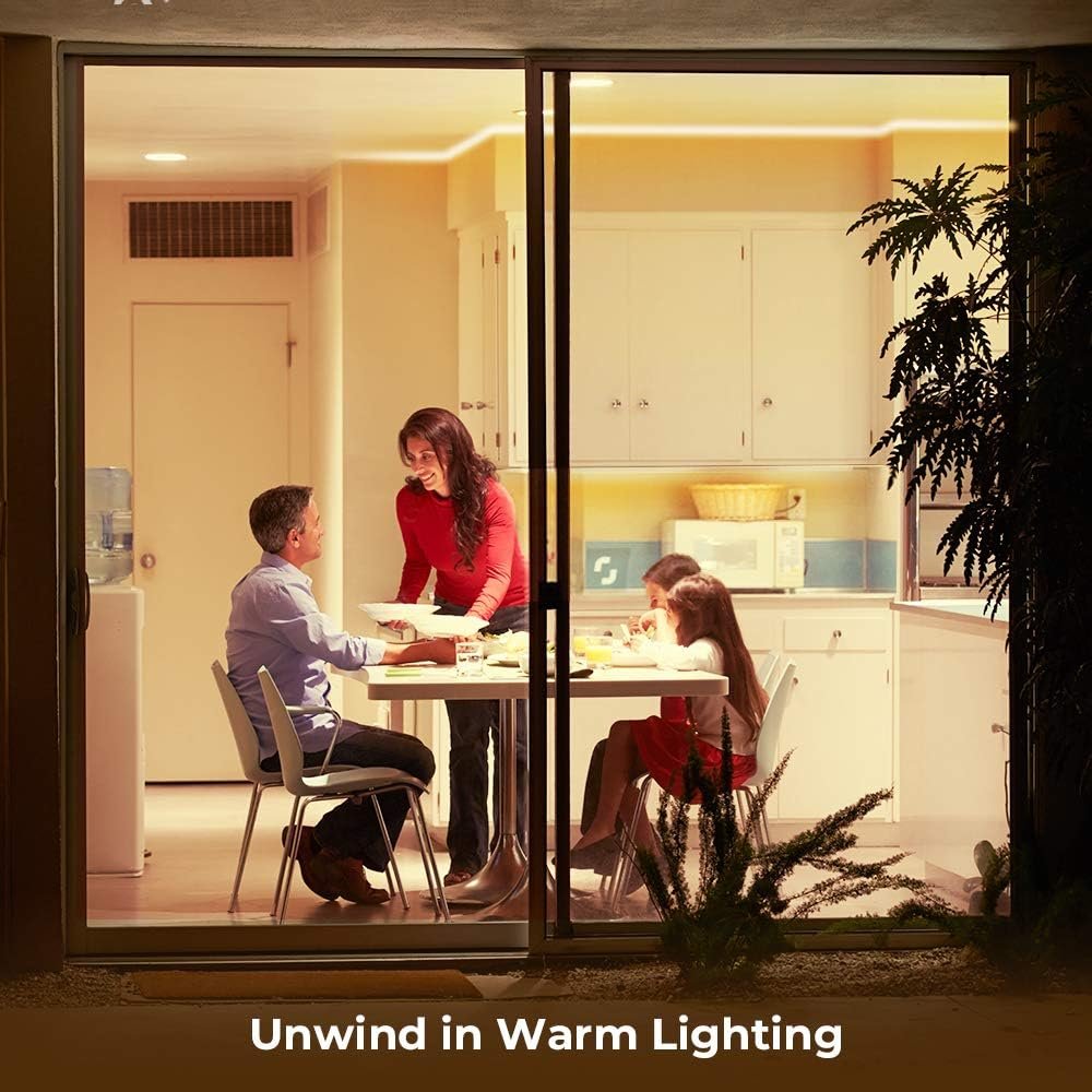 Govee Warm White LED Strip Lights, Bright 300 LEDs, 3000K Dimmable Light Strip 16.4ft with Control Box, LED Lights for Bedroom, Kitchen Cabinets, Living Room, ETL Listed Adapter Included - Image 3