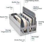 Caraway Nonstick Ceramic Bakeware Set (11 Pieces) - Baking Sheets, Assorted Baking Pans, Cooling Rack, & Storage - Aluminized Steel Body - Non Toxic, PTFE & PFOA Free - Cream - Image 4