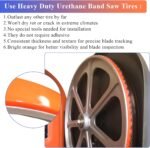 Urethane Band Saw Tires 6" Inch x 3/8" Inch x.095" FOR 3-wheel 10" Craftsman Band Saw Replacement Models: 133.24451 113.244512 & 113.244513 (3-Pack) - Image 6