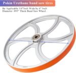Urethane Band Saw Tires 6" Inch x 3/8" Inch x.095" FOR 3-wheel 10" Craftsman Band Saw Replacement Models: 133.24451 113.244512 & 113.244513 (3-Pack) - Image 8