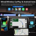 Double Din Car Stereo with Wireless Apple CarPlay & Android Auto, 7inch Touchscreen Car Audio Receiver, Wireless Car Radio with Bluetooth, Backup Camera/Mirrorlink/FM/SWC/Subwoofer/2 USB/AUX Input - Image 3