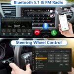 Double Din Car Stereo with Wireless Apple CarPlay & Android Auto, 7inch Touchscreen Car Audio Receiver, Wireless Car Radio with Bluetooth, Backup Camera/Mirrorlink/FM/SWC/Subwoofer/2 USB/AUX Input - Image 4