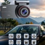 Dash Cam Front and Rear, 2.5K /1080P QHD Dual Dash Camera for Cars, Super Night Vision Dashcam, Loop Recording, 3.39” IPS, 64GB Card Included, 160° Wide Angle, Parking Mode - Image 6