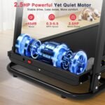 Redliro Walking Treadmill with Long Handrail for Balance, Recovery Fitness Exercise Machine Foldable for Home use with Holder for Phone & Cup,LCD Display, 300 lbs Capacity - Image 8