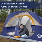 CAMPROS CP Tent 8 Person Camping Tents, Waterproof Windproof Family Tent with Top Rainfly, Large Mesh Windows, Double Layer, Easy Set Up, Portable with Carry Bag, for All Seasons - Image 5