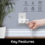Geeni Switch + Charge Multi Port Smart Wi-Fi Plug with 2 USB Ports, Energy Saving Outlet with App Control, Compatible with Alexa and Google Home - Image 3