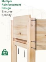 MIXC Wooden Raised Garden Bed with Legs, 48”L X 24”W, Elevated Reinforced Large Planter Box for Vegetable Flower Herb Outdoors - Beam and Column Structure - Unmatched Strength Outlast - Image 5