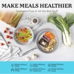 Gotham Steel 20 Piece Pots and Pans Set Nonstick Cookware Set, Pot and Pan Set, Kitchen Cookware Sets, Ceramic Cookware Set, Ceramic Pots and Pans Set, Pot Set, Dishwasher Safe, Aqua Blue - Image 5