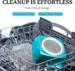 Gotham Steel 20 Piece Pots and Pans Set Nonstick Cookware Set, Pot and Pan Set, Kitchen Cookware Sets, Ceramic Cookware Set, Ceramic Pots and Pans Set, Pot Set, Dishwasher Safe, Aqua Blue - Image 6