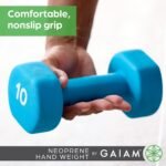 Gaiam Dumbbell Hand Weight (Sold in Singles) - Neoprene Coated Exercise & Fitness Dumbbell for Home Gym Equipment Workouts Strength Training Free Weights for Women, Men - Image 4