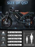 DEEPOWER Electric Bike for Adults,1500W/3500W Peak Motor 30MPH 35-180 Miles Electric Dirt Bike,Dual Suspension Ebikes for Adults, 20" Fat Tire E Bike with 624-2880Wh Battery,UL 2849 Tested - Image 8