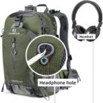 FENGDONG 40L Waterproof Lightweight Hiking,Camping,Travel Backpack for Men Women (green) - Image 3