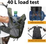 FENGDONG 40L Waterproof Lightweight Hiking,Camping,Travel Backpack for Men Women (green) - Image 4