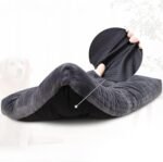 Dog Crate Bed Washable Dog Beds for Large Dogs Deluxe Thick Flannel Fluffy Comfy Kennel Pad Anti-Slip & Anti-Scratch Pet Sleeping Mat, 35 x 23 Inch, Gray - Image 5