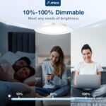 Amico 24 Pack 5/6 inch 5CCT LED Recessed Lighting, Dimmable, 12.5W=100W, 950LM, 2700K/3000K/4000K/5000K/6000K Selectable, Retrofit Can Lights with Baffle Trim, IC Rated - ETL & FCC, White - Image 4