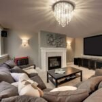 Mini Chandelier, Crystal Chandelier Lighting, 2 Lights, Flush Mount Ceiling Light, H10.4'' x W8.66'' Modern Chandelier Lighting Fixture for Bedroom, Hallway, Bar, Kitchen, Bathroom - Image 7