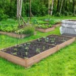 Yaheetech 8×4ft Wooden Horticulture Raised Garden Bed Divisible Elevated Planting Planter Box for Flowers/Vegetables/Herbs in Backyard/Patio Outdoor, Natural Wood, 93 x 48 x 10in - Image 3