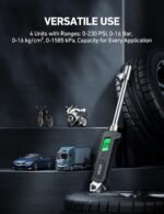 AstroAI Digital Tire Pressure Gauge 230 PSI Heavy Duty Dual Head Stainless Steel Made for Truck and RV with Backlit LCD and Flashlight Car Accessories (2) - Image 5