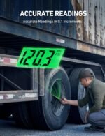 AstroAI Digital Tire Pressure Gauge 230 PSI Heavy Duty Dual Head Stainless Steel Made for Truck and RV with Backlit LCD and Flashlight Car Accessories (2) - Image 6