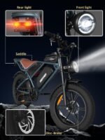 Electric Bike for Adults 1500W Peak 20" Fat Tire EBike,30-160 Miles 30MPH Dual Suspension Electric Motorcycle,48V 20/35/60AH Battery Powered Dirt Bike - Image 5